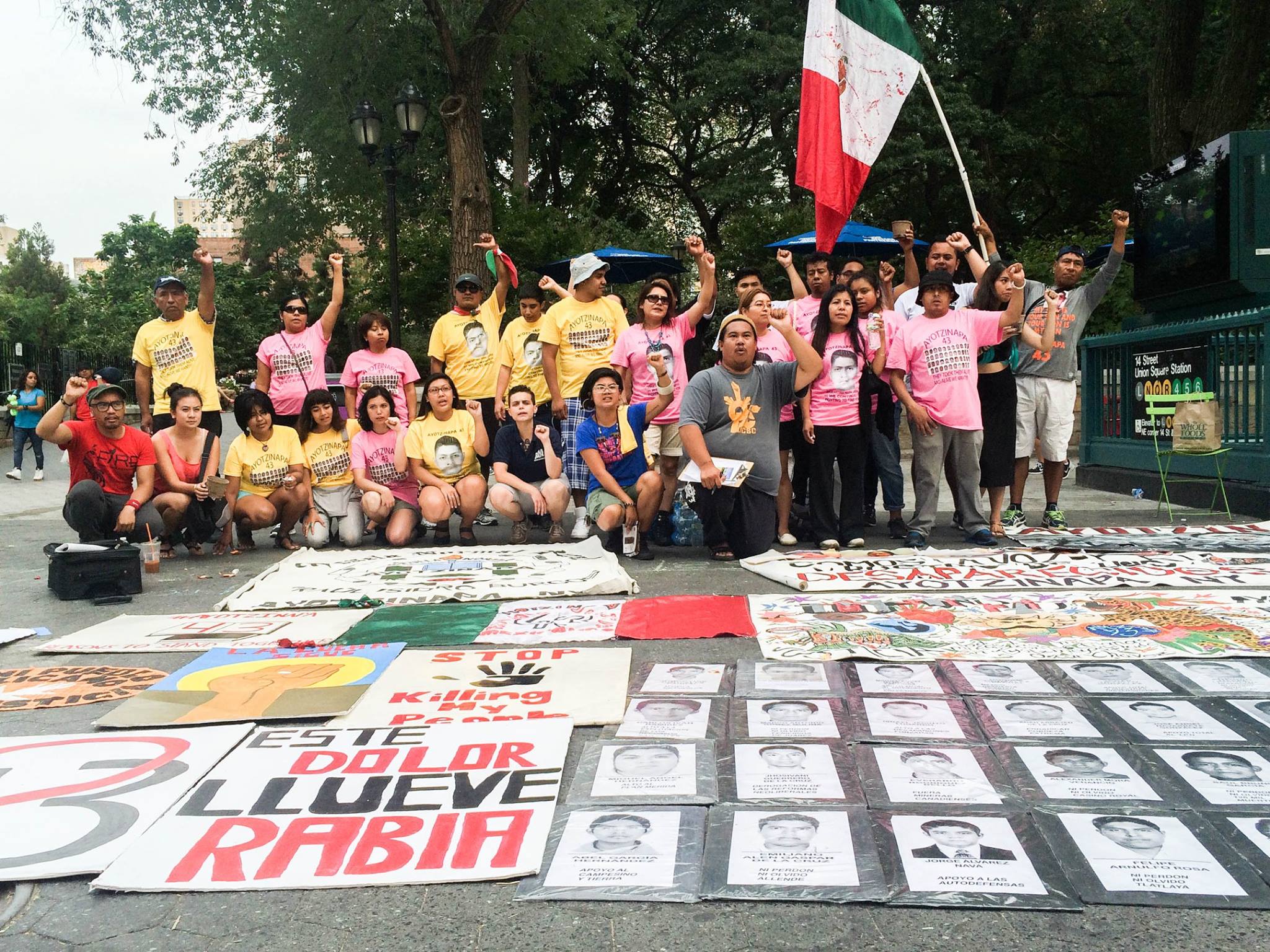 New York Committee for Human Rights in the Philippines (NYCHRP) and Ayotzinapa New York commemorate the International Day of the Disappeared (August 30, 2015)